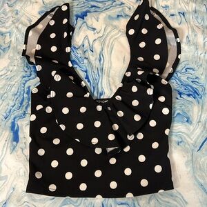 Cropped Polka Dot Tank